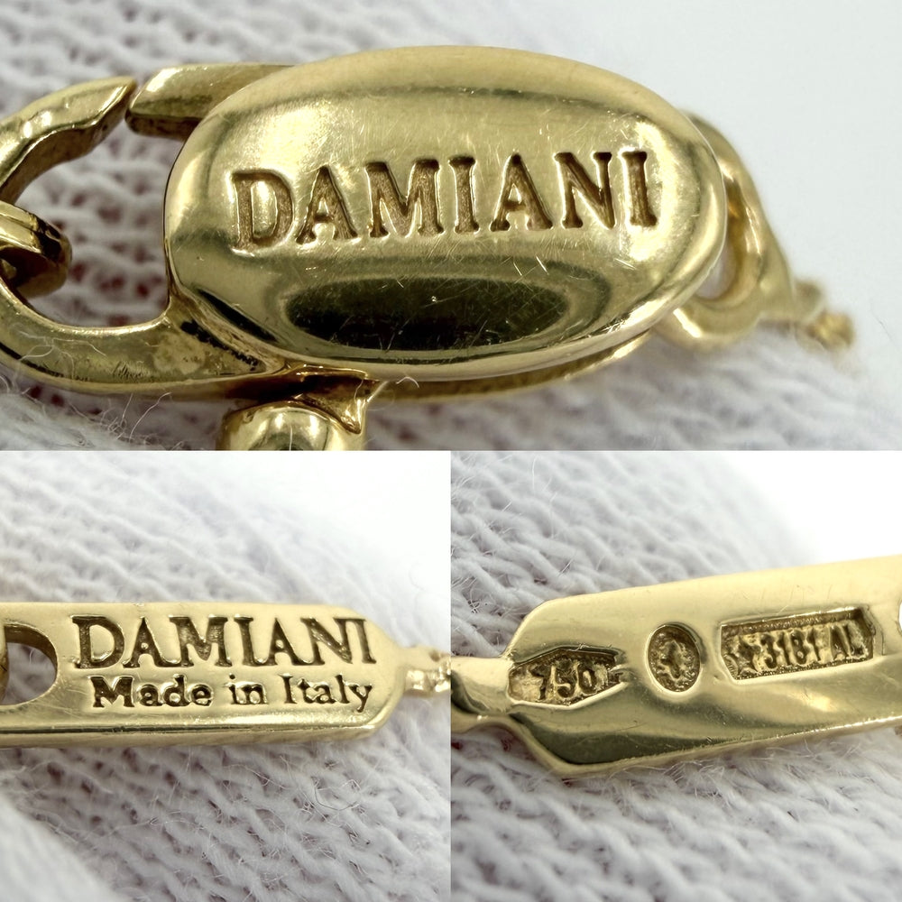 Damiani ダミアーニ ネックレス ベルエポックS クロスモチーフ ジュエリー アクセサリー Bell Epoque 18金YG Au750 K18イエローゴールド ダイヤモンド レディース 約10.8g【中古品】