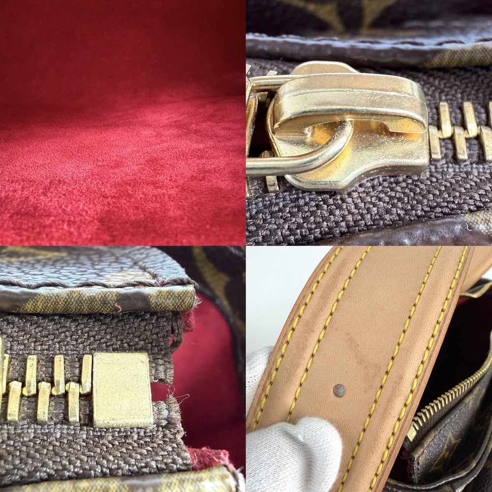 LOUIS VUITTON ルイヴィトン ショルダーバッグ モノグラム ヴィバシテGM セミショルダーバッグ M51163 ブラウン 茶 ゴールド金具 レディース【中古品】