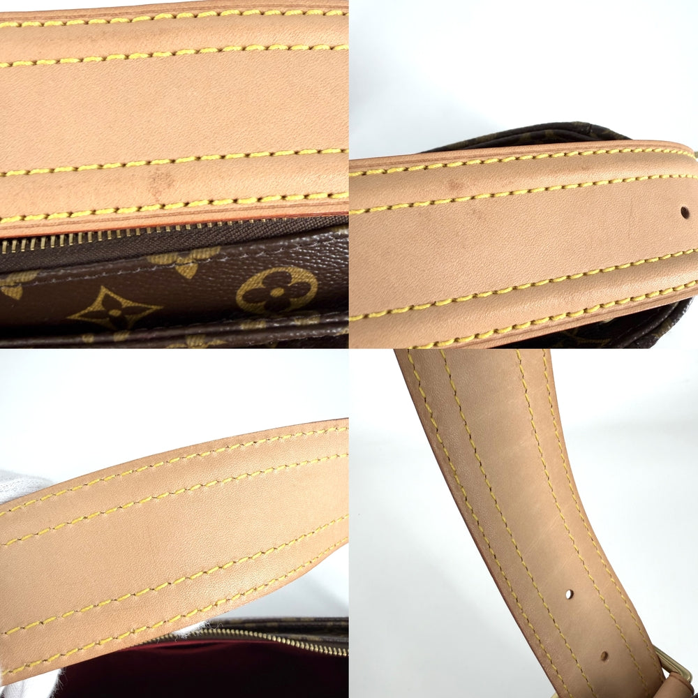 LOUIS VUITTON ルイヴィトン ショルダーバッグ モノグラム ヴィバシテGM セミショルダーバッグ M51163 ブラウン 茶 ゴールド金具 レディース【中古品】