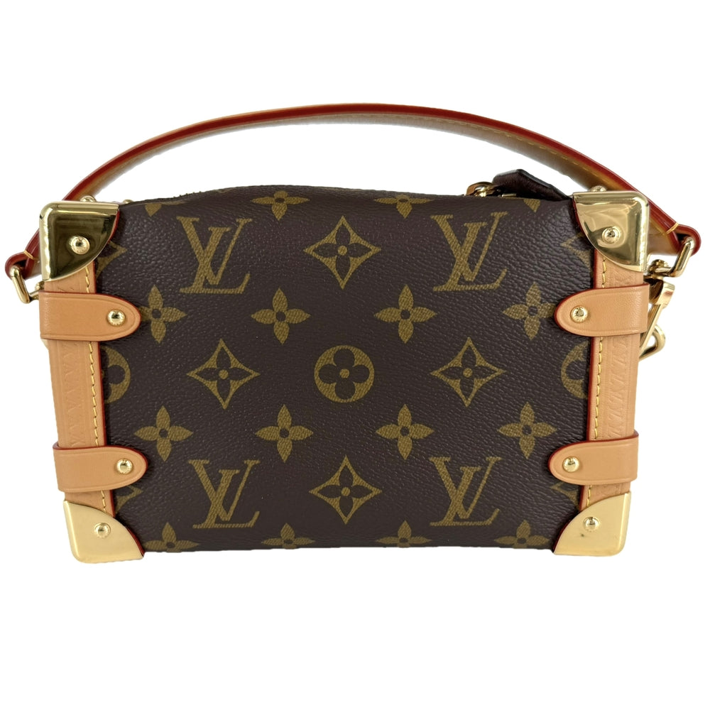 LOUIS VUITTON ルイヴィトン 2WAY モノグラム サイドトランクPM ミニハンドバッグ ショルダーバッグ M46815 モノグラムキャンバス ブラウン 茶 ゴールド金具 レディース【中古品】