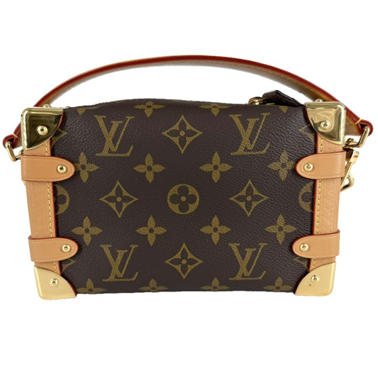 LOUIS VUITTON ルイヴィトン 2WAY モノグラム サイドトランクPM ミニハンドバッグ ショルダーバッグ M46815 モノグラムキャンバス ブラウン 茶 ゴールド金具 レディース【中古品】