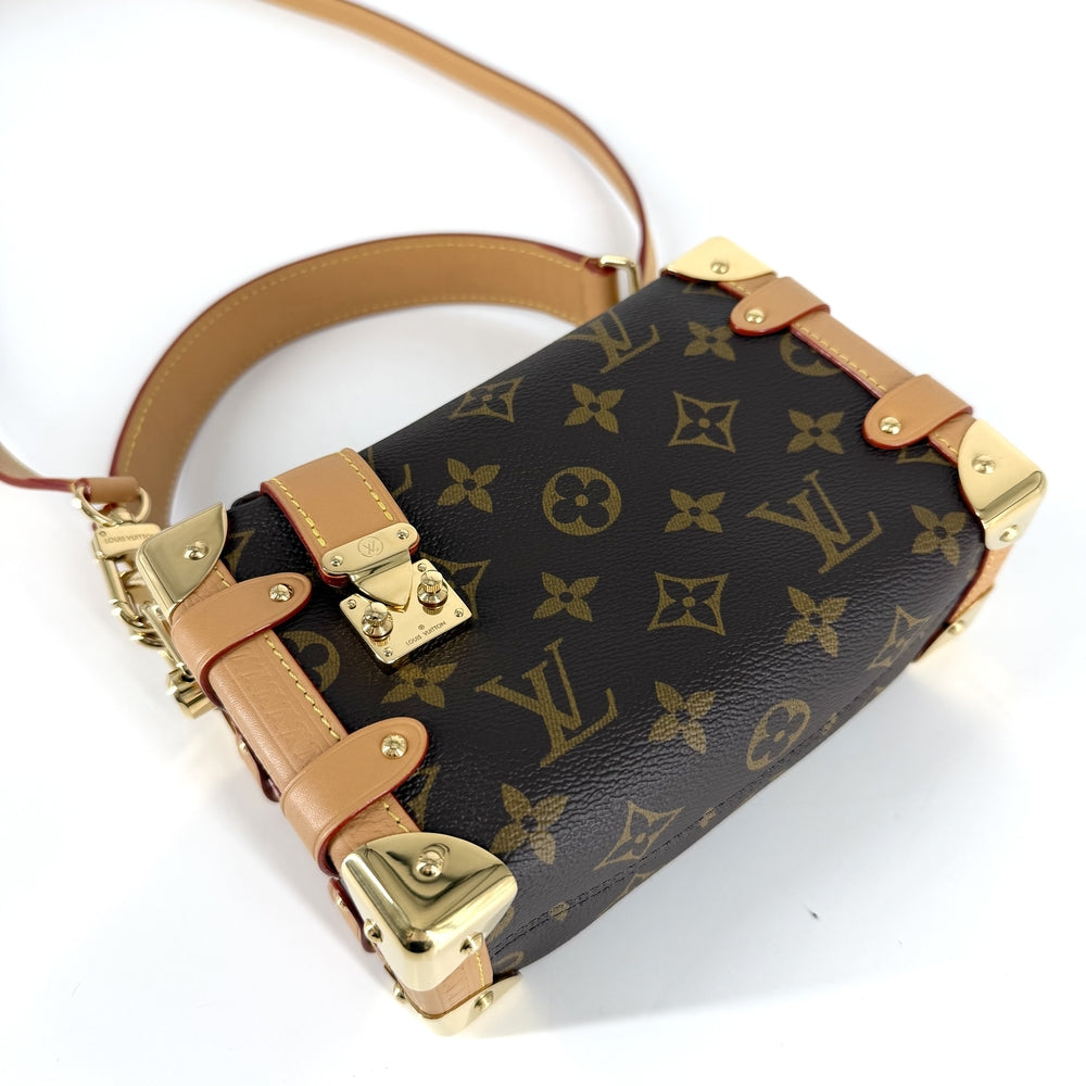 LOUIS VUITTON ルイヴィトン 2WAY モノグラム サイドトランクPM ミニハンドバッグ ショルダーバッグ M46815 モノグラムキャンバス ブラウン 茶 ゴールド金具 レディース【中古品】