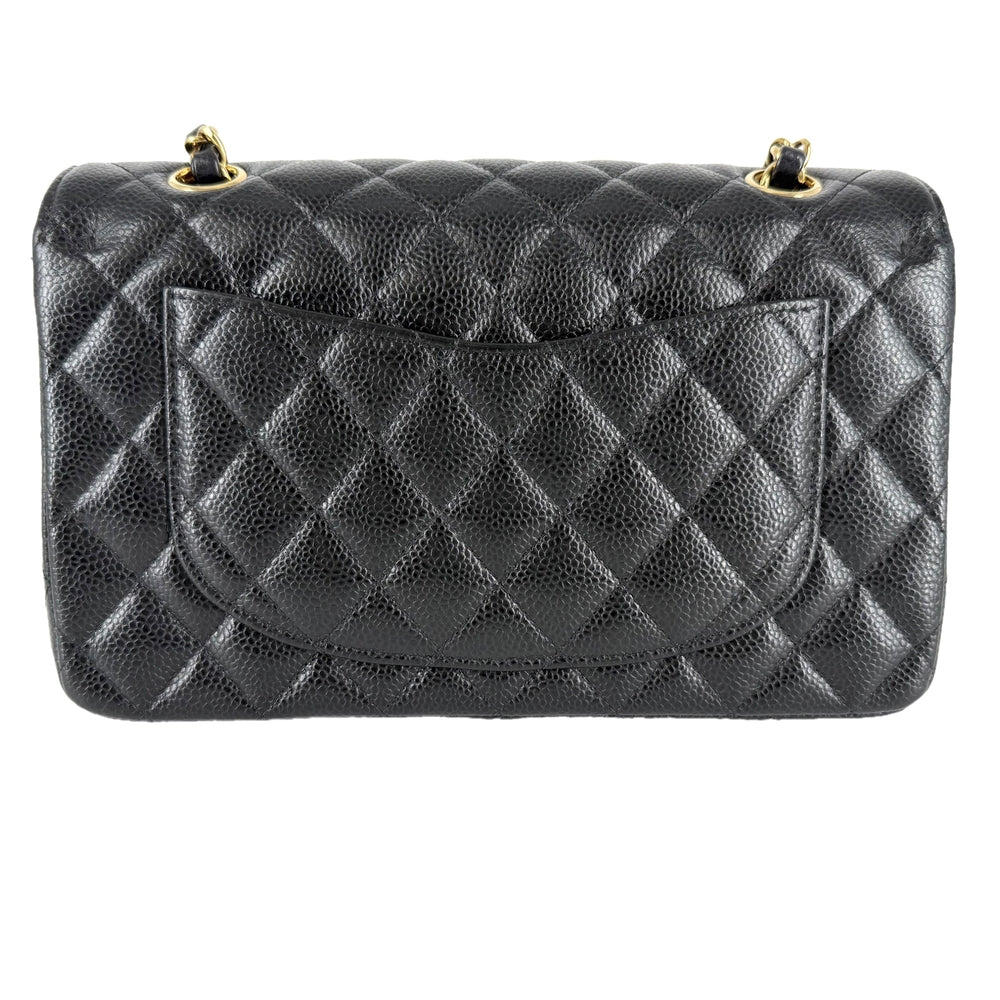 CHANEL シャネル ショルダーバッグ マトラッセ23 ダブルチェーン ダブルフラップ ココマーク ターンロック キャビアスキン ブラック 黒 ゴールド金具 レディース【中古品】