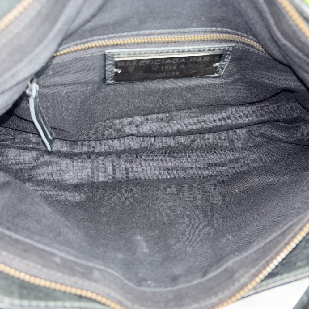BALENCIAGA バレンシアガ 2WAY ザファースト ハンドバッグ ショルダーバッグ 103208 レザー ブラック 黒 アンティークゴールド金具 レディース【中古品】