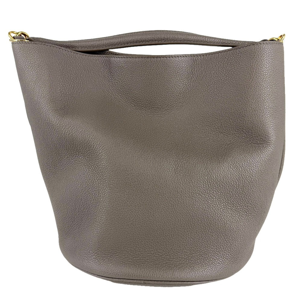 CELINE セリーヌ 2WAY バケット16 ショルダーバッグ ハンドバッグ レザー ブラウン系 ゴールド金具 レディース【中古品】