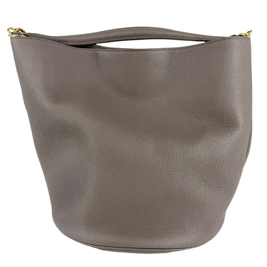 CELINE セリーヌ 2WAY バケット16 ショルダーバッグ ハンドバッグ レザー ブラウン系 ゴールド金具 レディース【中古品】