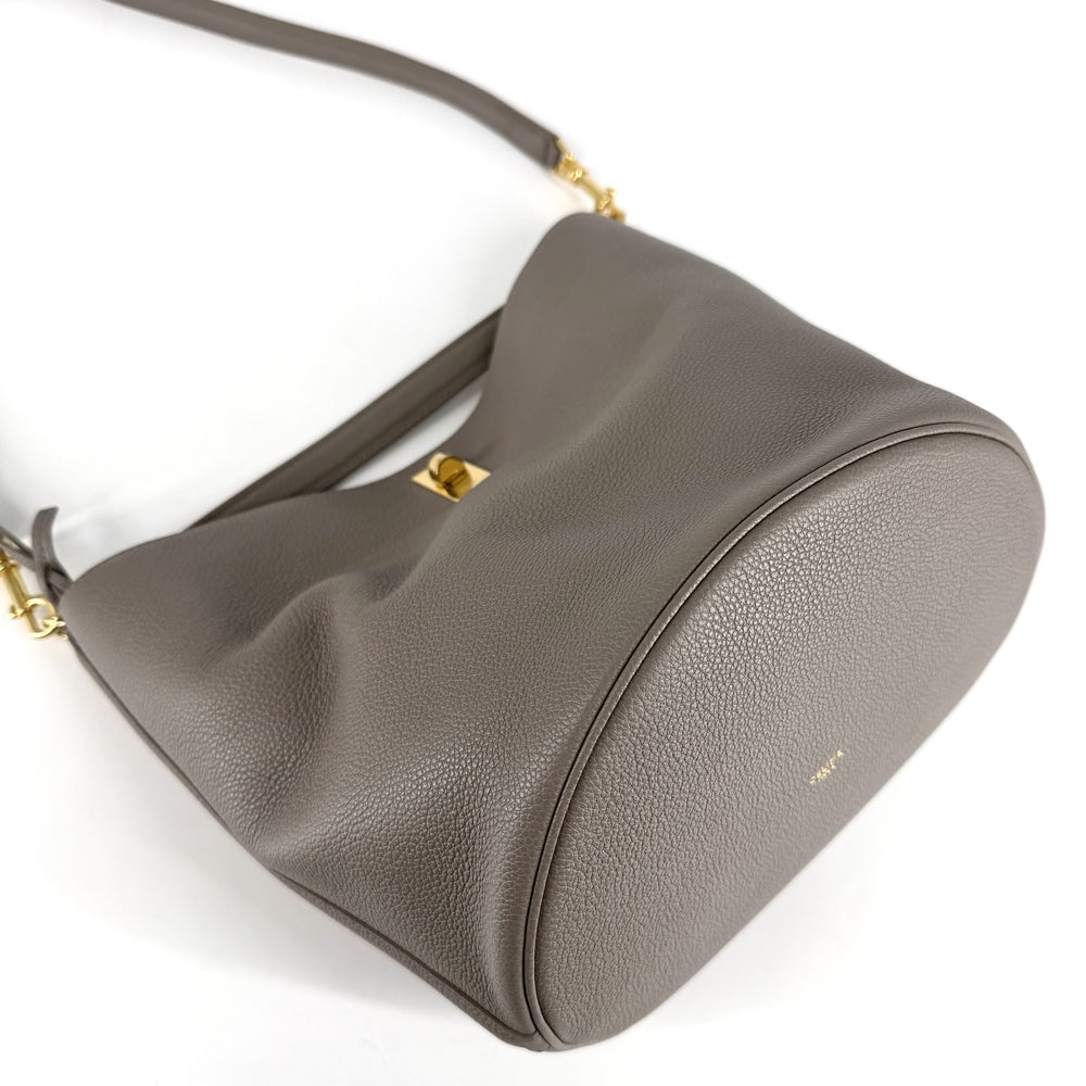 CELINE セリーヌ 2WAY バケット16 ショルダーバッグ ハンドバッグ レザー ブラウン系 ゴールド金具 レディース【中古品】