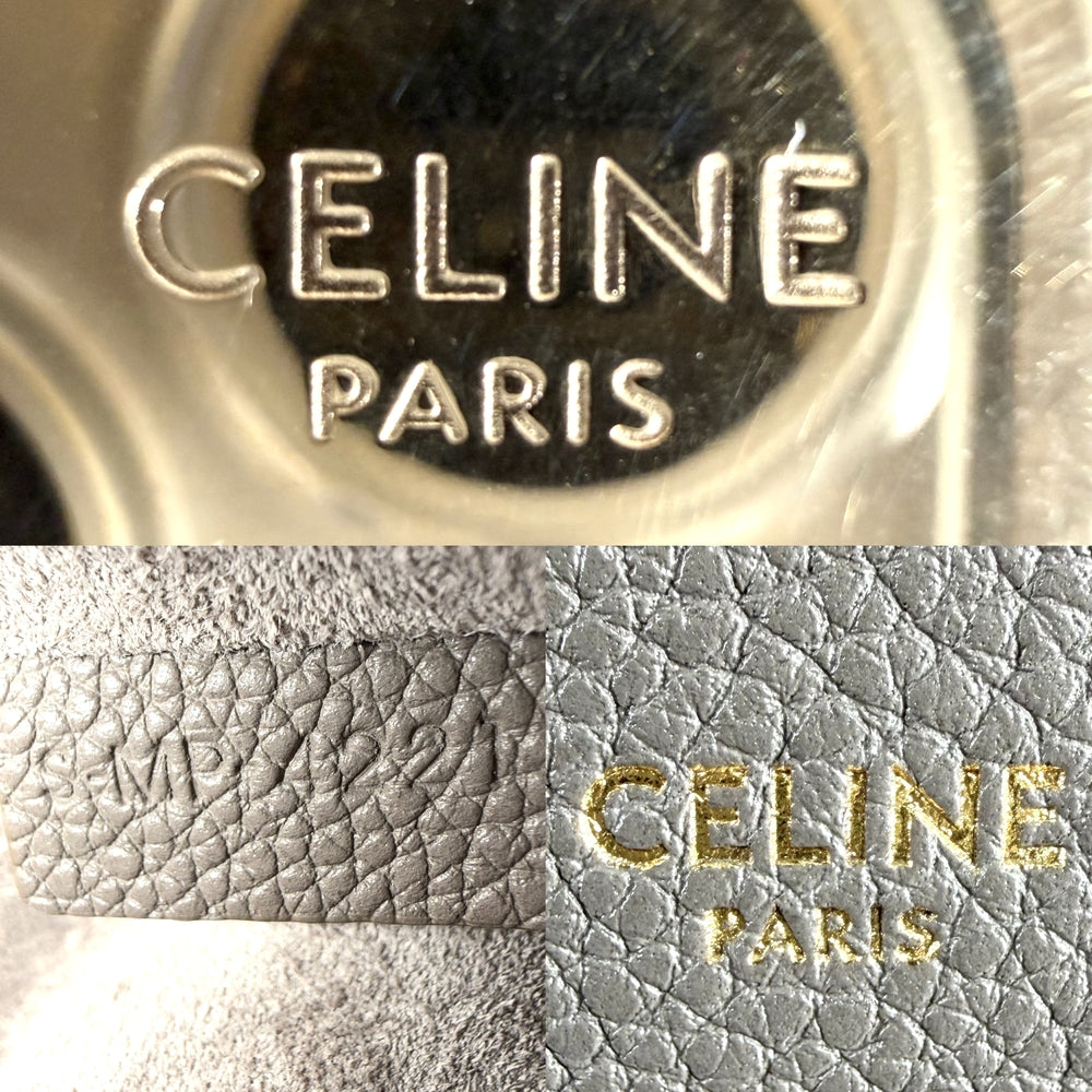 CELINE セリーヌ 2WAY バケット16 ショルダーバッグ ハンドバッグ レザー ブラウン系 ゴールド金具 レディース【中古品】
