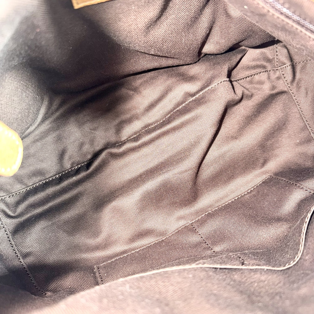 LOEWE ロエベ 2WAY フィエスタ メタリック ハンドバッグ ショルダーバッグ ブラウン レザー ブロンズ シルバー金具 レディース【中古品】