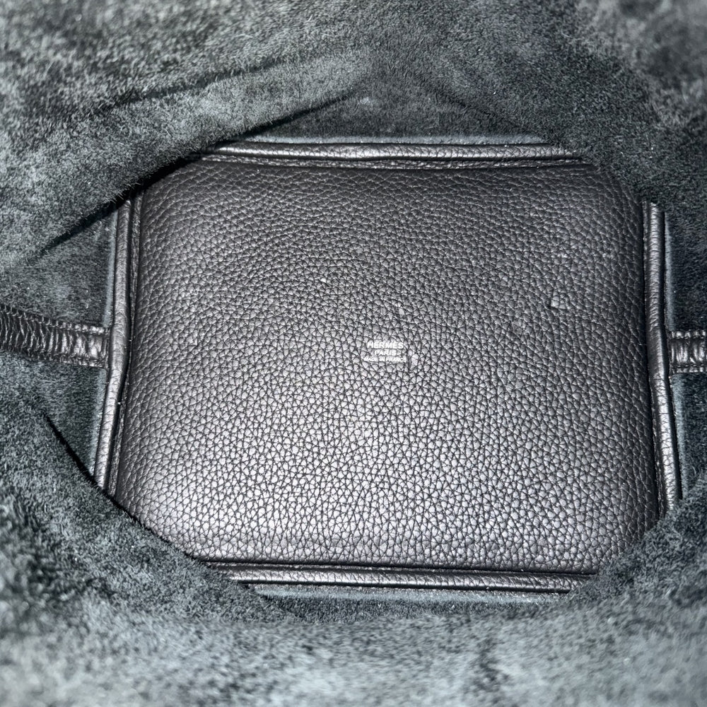 HERMES エルメス ハンドバッグ ピコタンロックMM W刻印 レザー ブラック 黒 シルバー金具 レディース 2024年【中古品】