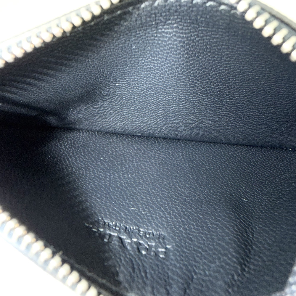 PRADA プラダ コインケース サフィアーノ トラベル 小銭入れ ミニウォレット メンズ レディース 小物 2MB343 レザー ネイビー 紺 シルバー金具 ユニセックス【中古品】