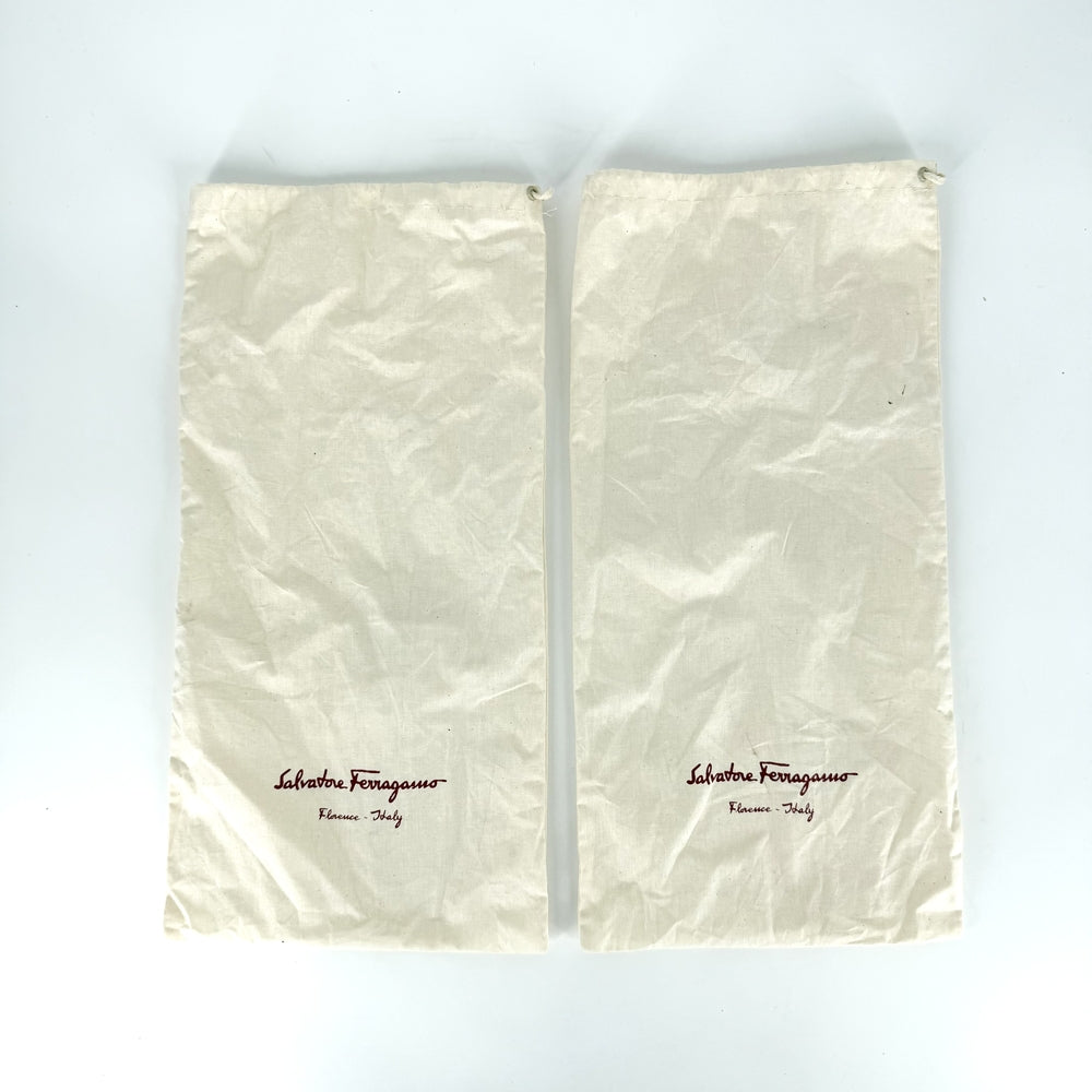 Salvatore Ferragamo サルヴァトーレフェラガモ ローファー ドライビングシューズ 靴 6サイズ 約25.5cm レザー ブラック 黒 シルバー金具 レディース【中古品】