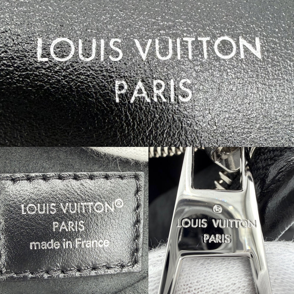 LOUIS VUITTON ルイヴィトン ショルダーバッグ モノグラム キャリーオールEW 2WAY ハンドバッグ LVバイブ M28160 レザー ブラック 黒 シルバー金具 レディース【中古品】