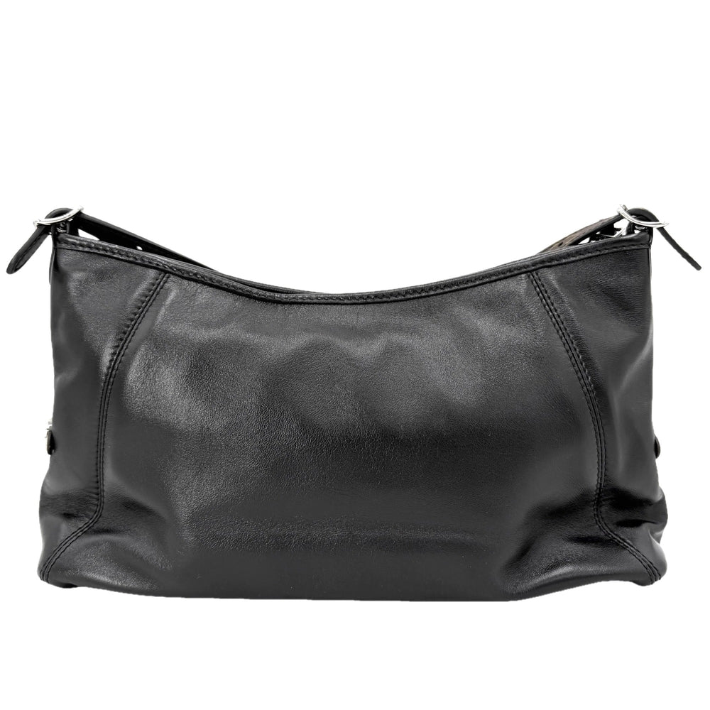 LOUIS VUITTON ルイヴィトン ショルダーバッグ モノグラム キャリーオールEW 2WAY ハンドバッグ LVバイブ M28160 レザー ブラック 黒 シルバー金具 レディース【中古品】