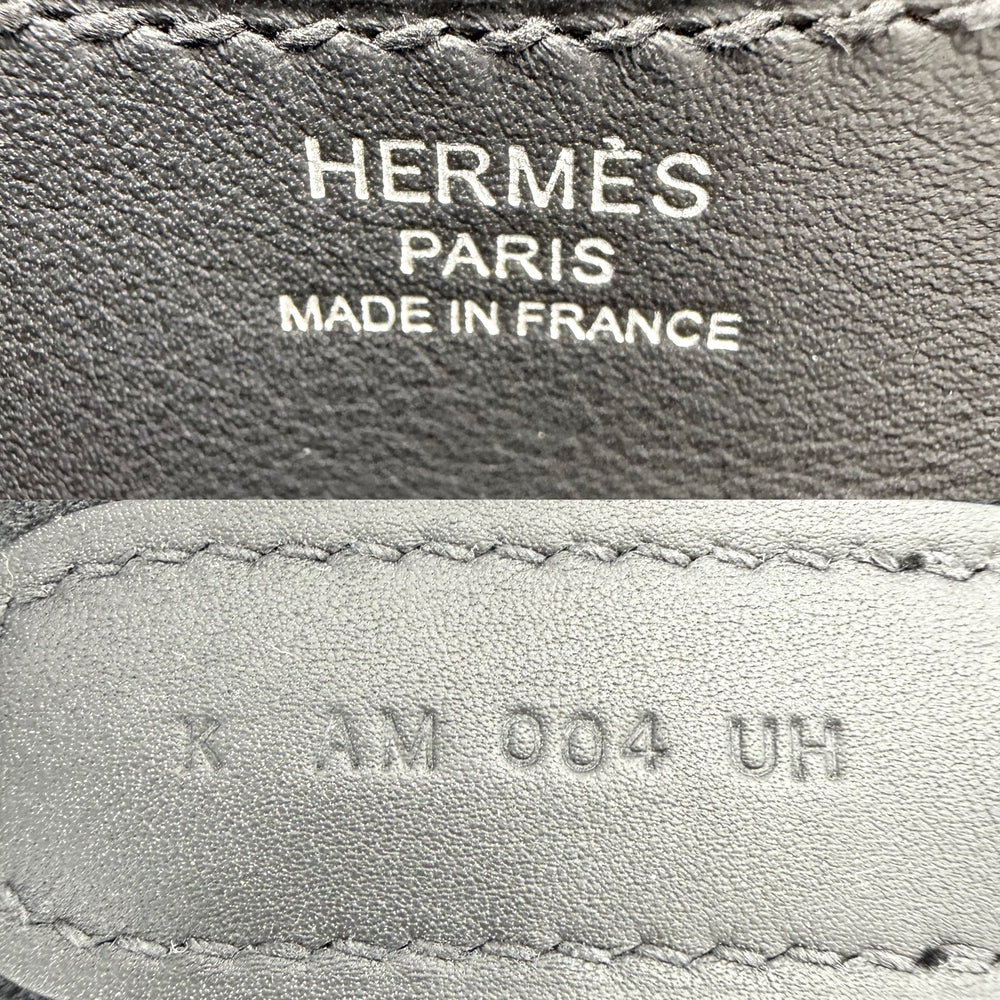 HERMES エルメス ハンドバッグ インザループ18 シェーヌピコ K刻印 レザー ブラック 黒 シルバー金具 レディース 2025年【中古品】