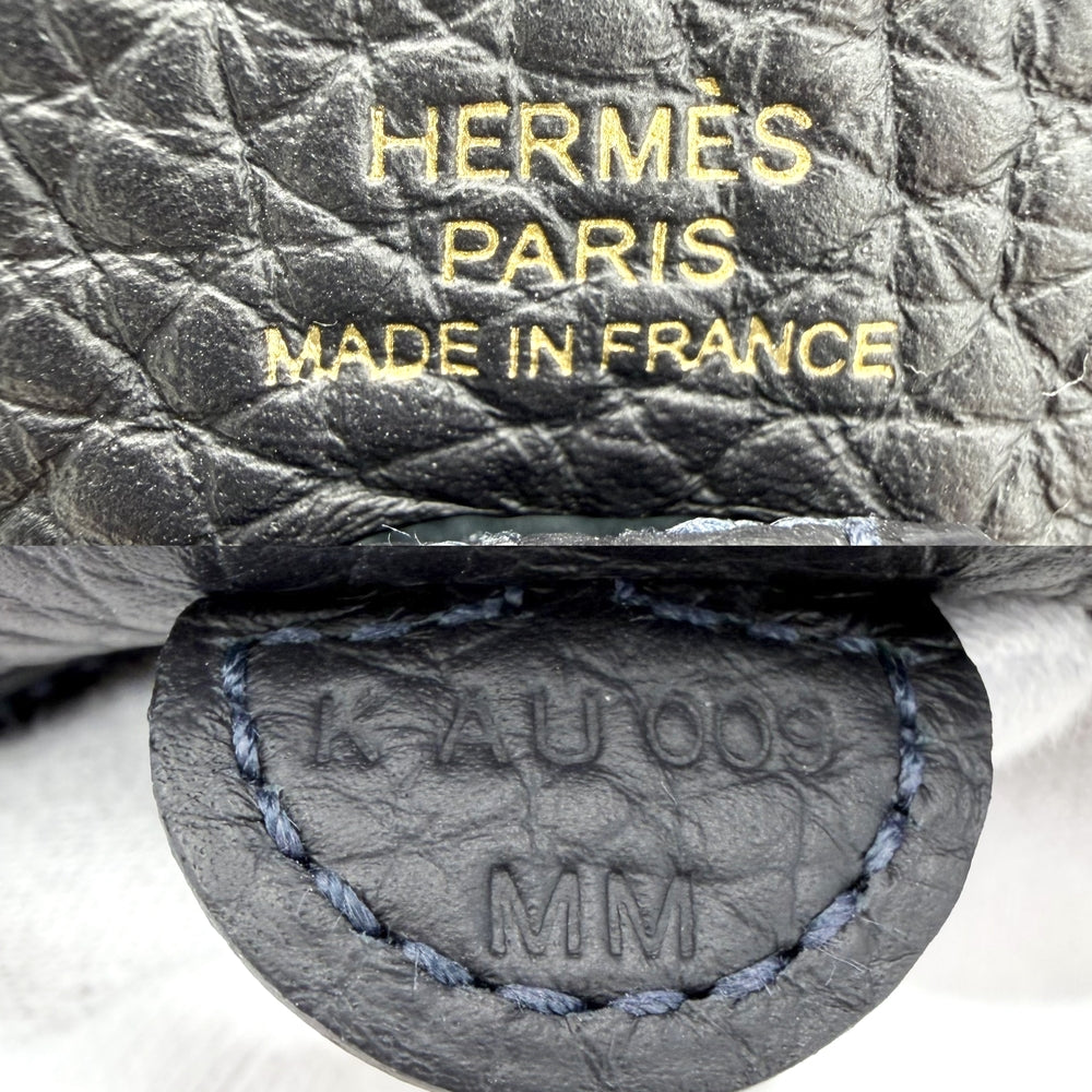HERMES エルメス ショルダーバッグ エブリンTPM ポシェット 小さめ K刻印 レザー ネイビー 紺 ゴールド金具 レディース 2025年【中古品】