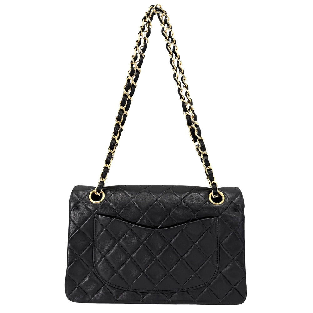CHANEL シャネル ショルダーバッグ マトラッセ23 ダブルチェーン ダブルフラップ ココマーク ターンロック ラムスキン ブラック 黒 ゴールド金具 レディース【中古品】