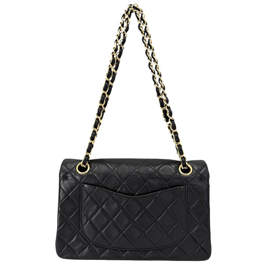 CHANEL シャネル ショルダーバッグ マトラッセ23 ダブルチェーン ダブルフラップ ココマーク ターンロック ラムスキン ブラック 黒 ゴールド金具 レディース【中古品】