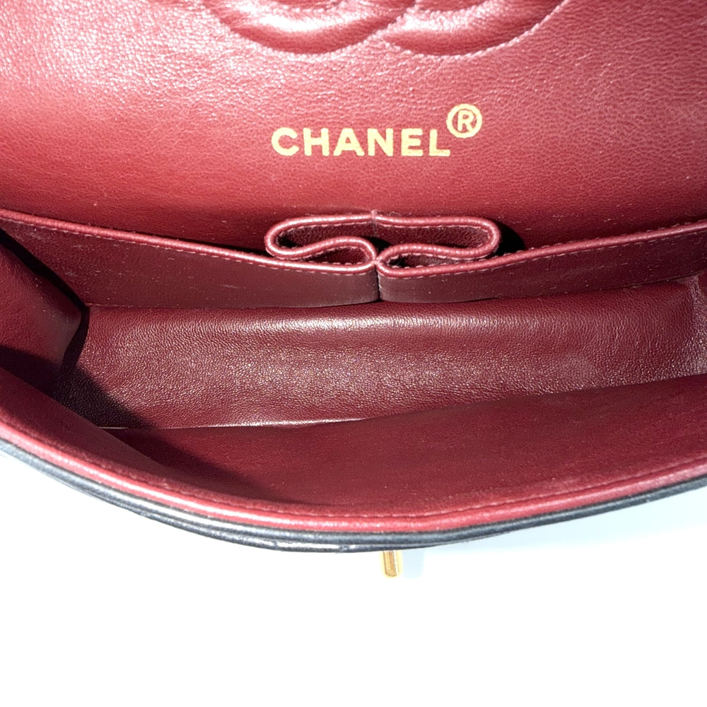 CHANEL シャネル ショルダーバッグ マトラッセ23 ダブルチェーン ダブルフラップ ココマーク ターンロック ラムスキン ブラック 黒 ゴールド金具 レディース【中古品】