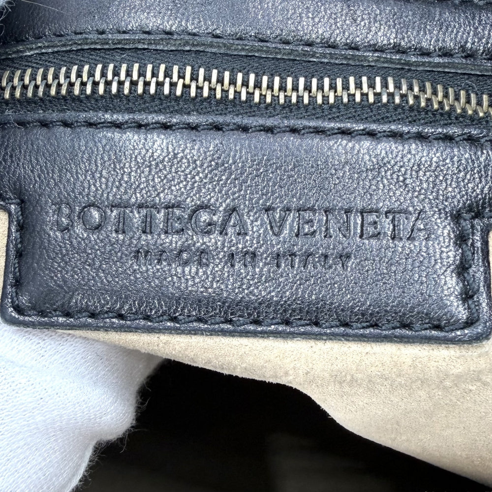 BOTTEGAVENETA ボッテガヴェネタ ハンドバッグ イントレチャート ワンハンドバッグ レザー ブラック 黒 ゴールド金具 ユニセックス【中古品】