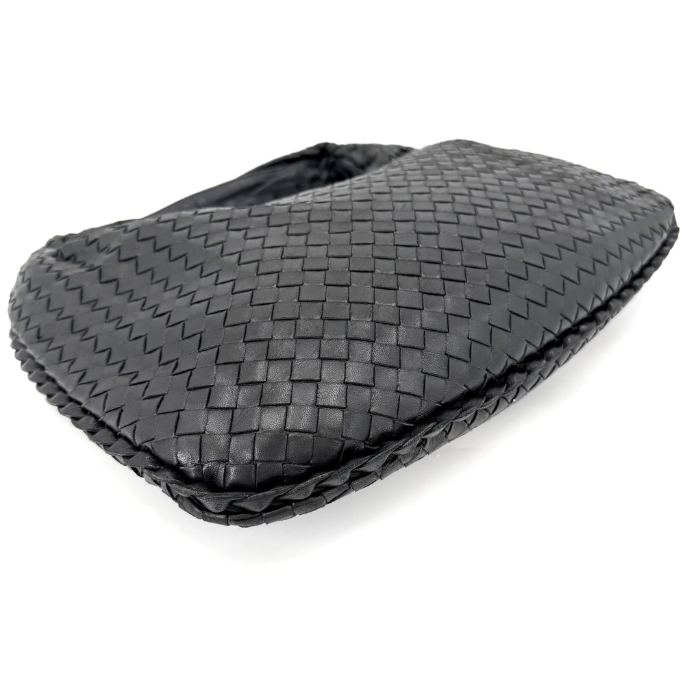 BOTTEGAVENETA ボッテガヴェネタ ハンドバッグ イントレチャート ワンハンドバッグ レザー ブラック 黒 ゴールド金具 ユニセックス【中古品】