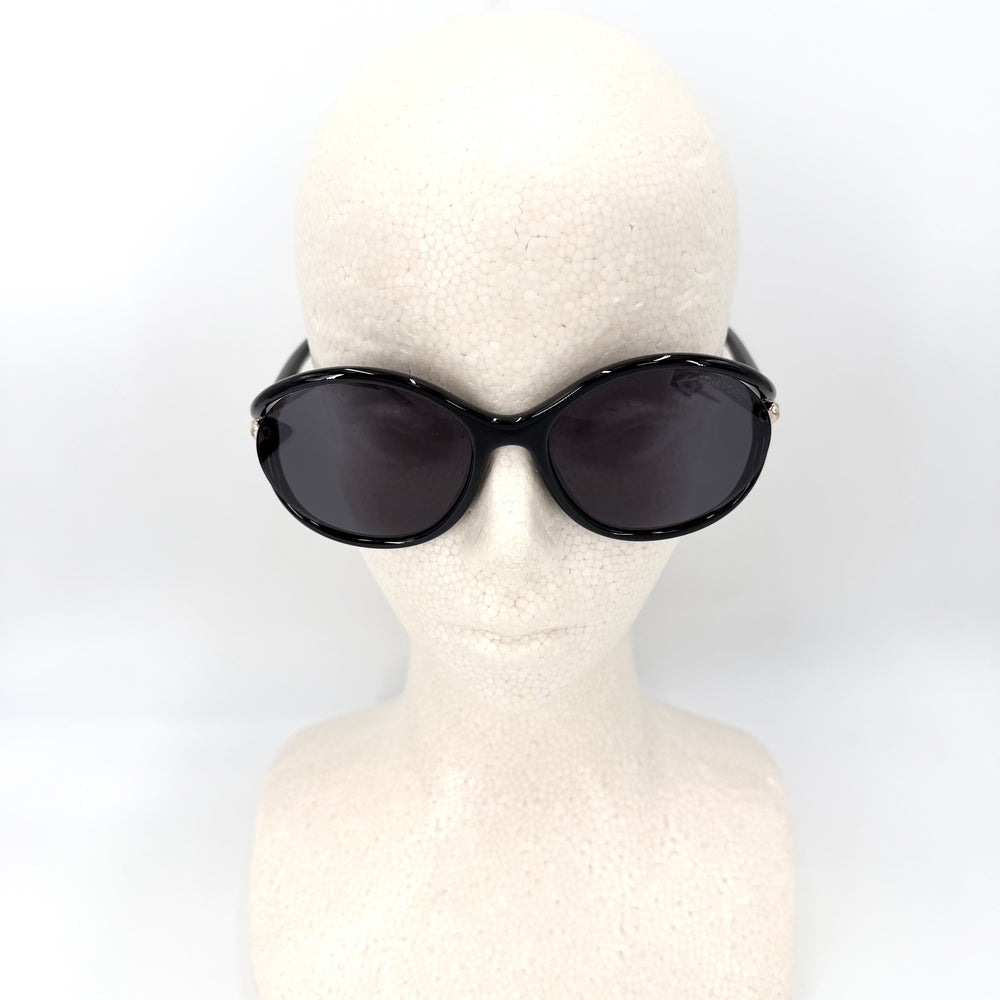 TOM FORD トムフォード サングラス 眼鏡 アイウェア TF1090 ブラック 黒 ゴールド金具 メンズ【中古品】