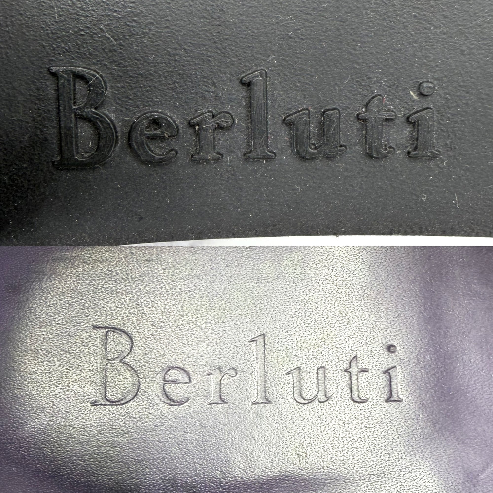 Berluti ベルルッティ ローファー デムジュール アレッサンドロ 革靴 約28cm 8.5サイズ レザー ブラウン 茶 パープル 紫
 メンズ【中古品】