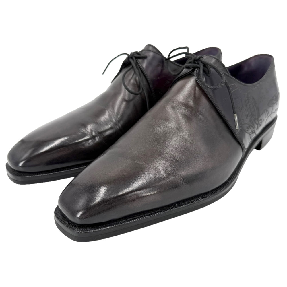 Berluti ベルルッティ ローファー デムジュール アレッサンドロ 革靴 約28cm 8.5サイズ レザー ブラウン 茶 パープル 紫
 メンズ【中古品】