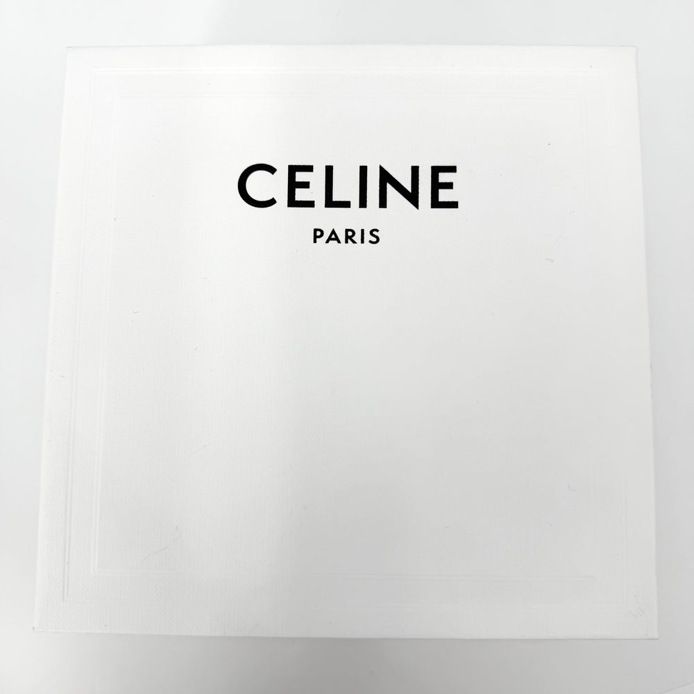 CELINE セリーヌ ベルト トリオンフ ファッションアイテム シンプル 25MM 75サイズ レザー ブラック 黒 ゴールド金具 レディース【中古品】