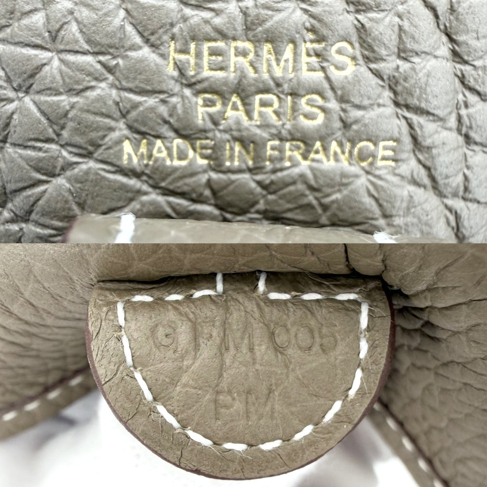 HERMES エルメス ショルダーバッグ エブリンTPM ポシェット 小さめ G刻印 レザー エトゥープ ゴールド金具 レディース 2026年【中古品】