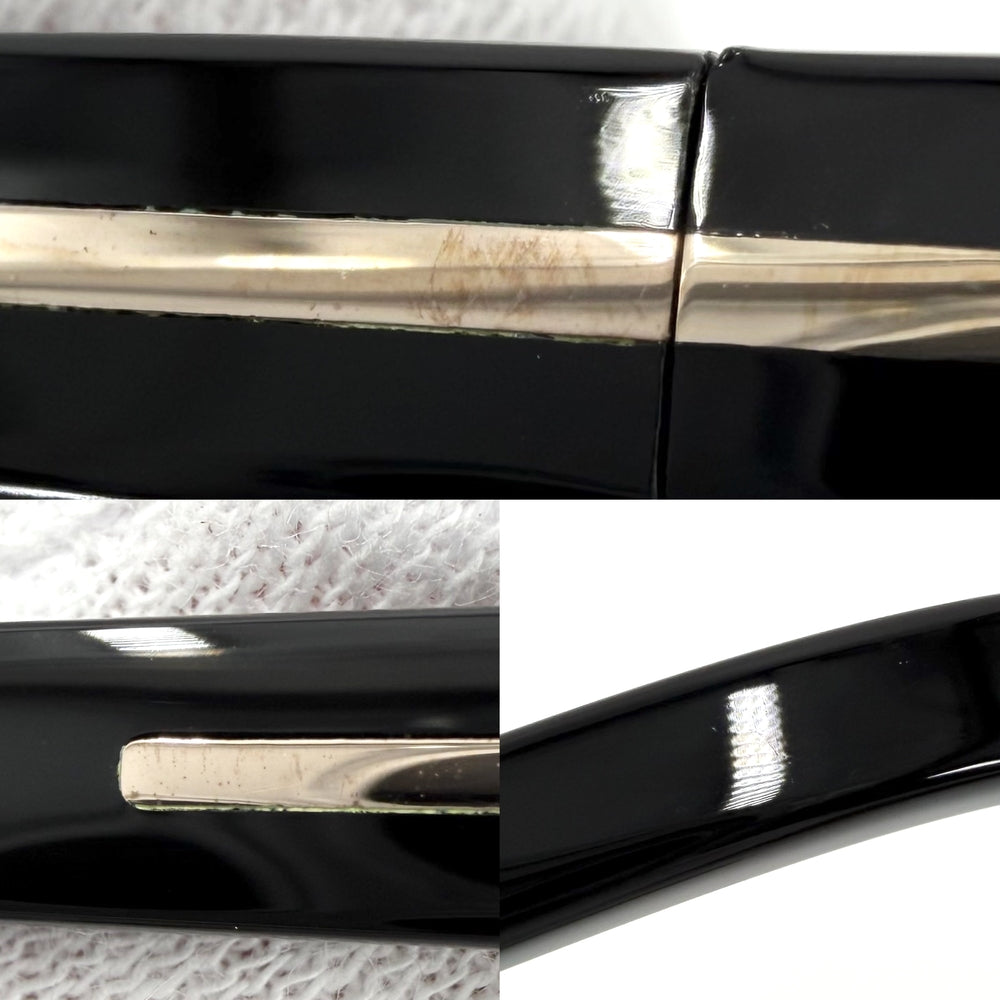 TOM FORD トムフォード サングラス 眼鏡 アイウェア ブルーライトカット 伊達メガネ TF5996 ブラック 黒 ゴールド金具 ユニセックス【中古品】