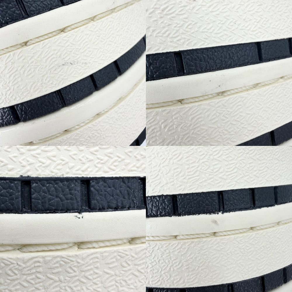 NIKE ナイキ スニーカー エアジョーダン1 トリプルスタック 厚底 靴 10.5サイズ 約27.5cm レザー ホワイト 白 ブラック 黒 レディース【中古品】