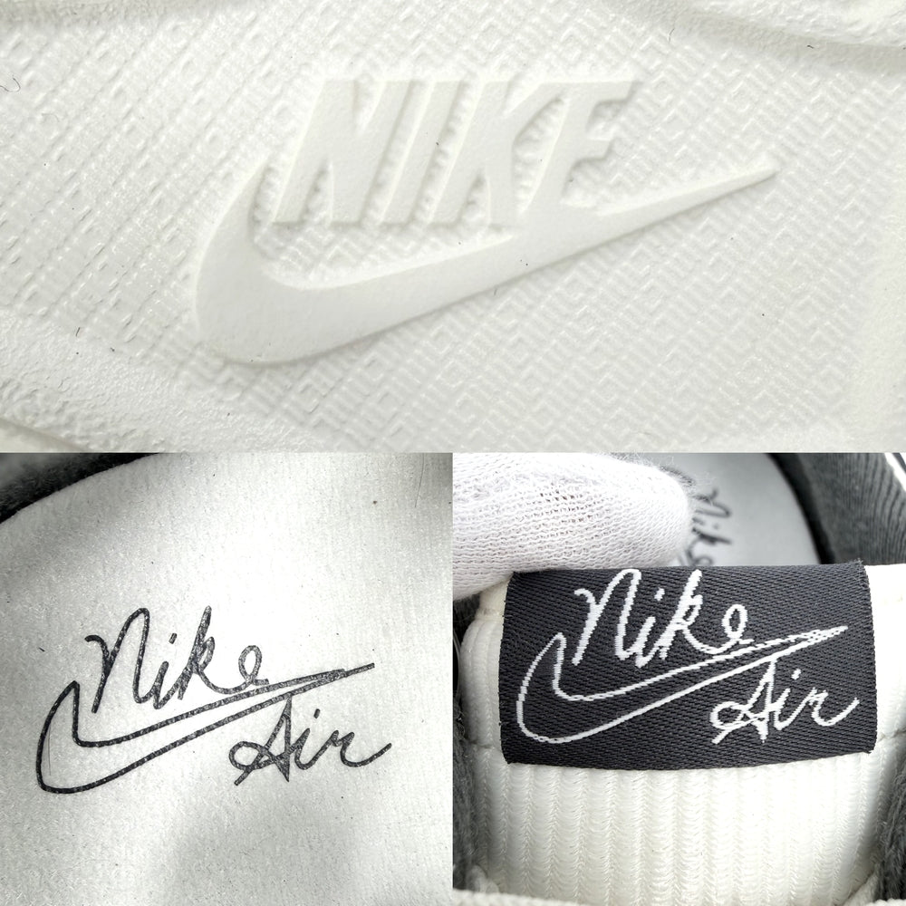 NIKE ナイキ スニーカー エアジョーダン1 トリプルスタック 厚底 靴 10.5サイズ 約27.5cm レザー ホワイト 白 ブラック 黒 レディース【中古品】