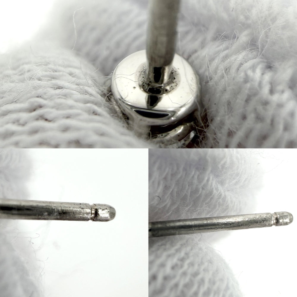 TIFFANY&Co. ティファニー ピアス ソリティア ジュエリー アクセサリー Pt950プラチナ ダイヤモンド レディース 約1.2g【中古品】