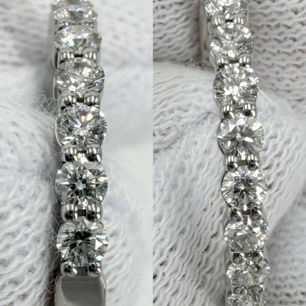 MIKIMOTO ミキモト 指輪 ハーフエタニティ リング ジュエリー アクセサリー Pt950プラチナ ダイヤモンド0.47ct 約11号 レディース 約3.0g【中古品】
