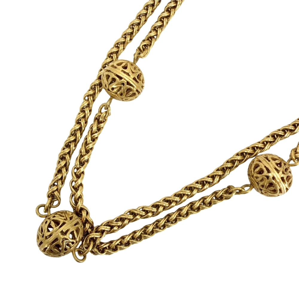 CHANEL シャネル ネックレス ココマーク ロングネックレス アクセサリー GP 95A ゴールド レディース 約200.2g 1995年【中古品】
