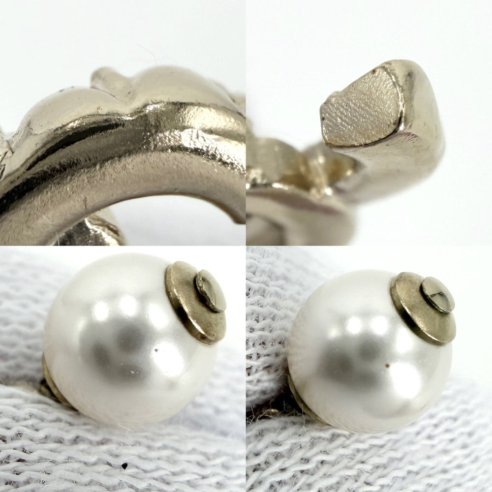 CHANEL シャネル ネックレス ココマーク アクセサリー GP ラインストーン フェイクパール C21K ゴールド レディース 約11.8g 2021年【中古品】
