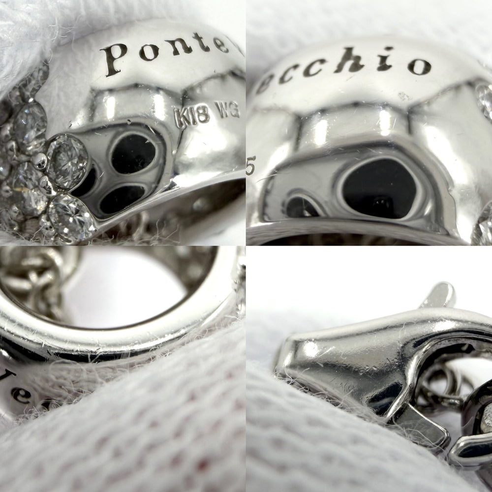 Ponte Vecchio ポンテヴェキオ ネックレス エテルノ ロトンド ジュエリー アクセサリー 18金WG Au750 K18ホワイトゴールド ダイヤモンド0.75ct レディース 約5.3g【中古品】