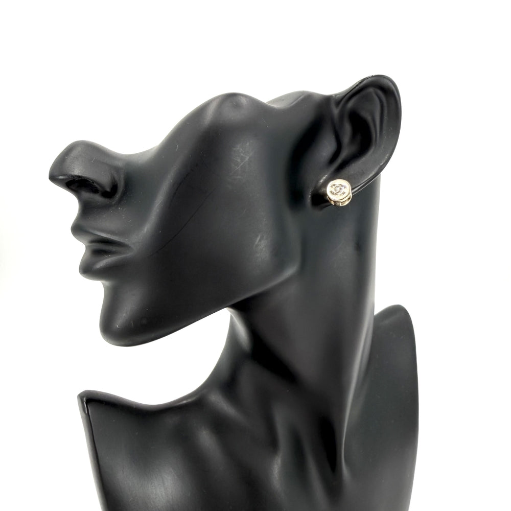 CHANEL シャネル ピアス ココマーク アクセサリー 真鍮 ラインストーン ABE107B17803 B26V レディース 約2.9g 2026年【中古品】
