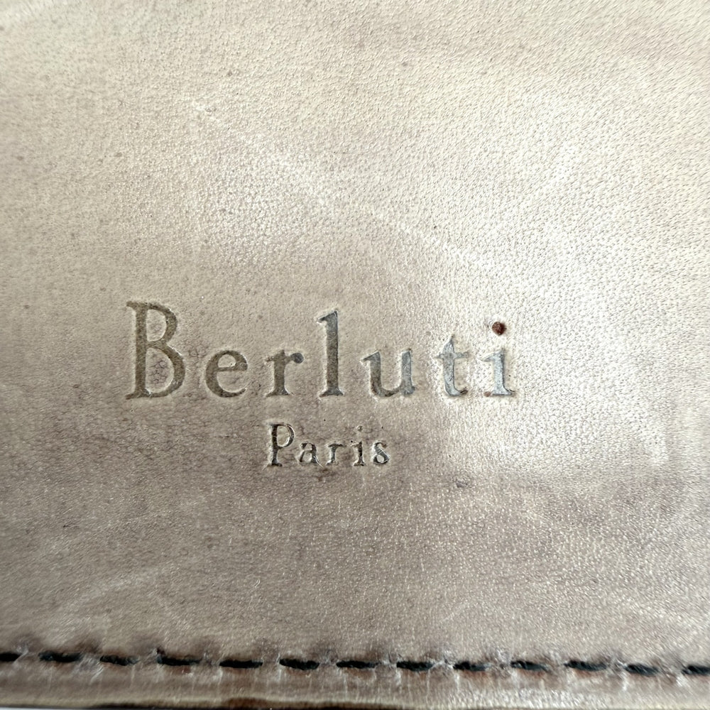 Berluti ベルルッティ 手帳カバー カリグラフィ システム手帳 レザー ブラウン 茶 ユニセックス【中古品】