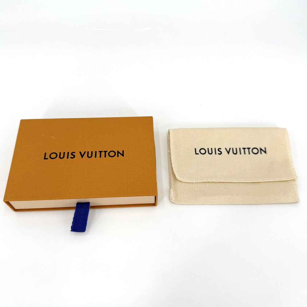 LOUIS VUITTON ルイヴィトン キーケース モノグラムアンプラント ポシェット・クレ キーリング コインケース 小銭入れ 小物 M80879 ブラック 黒 ゴールド金具 メンズ【中古品】