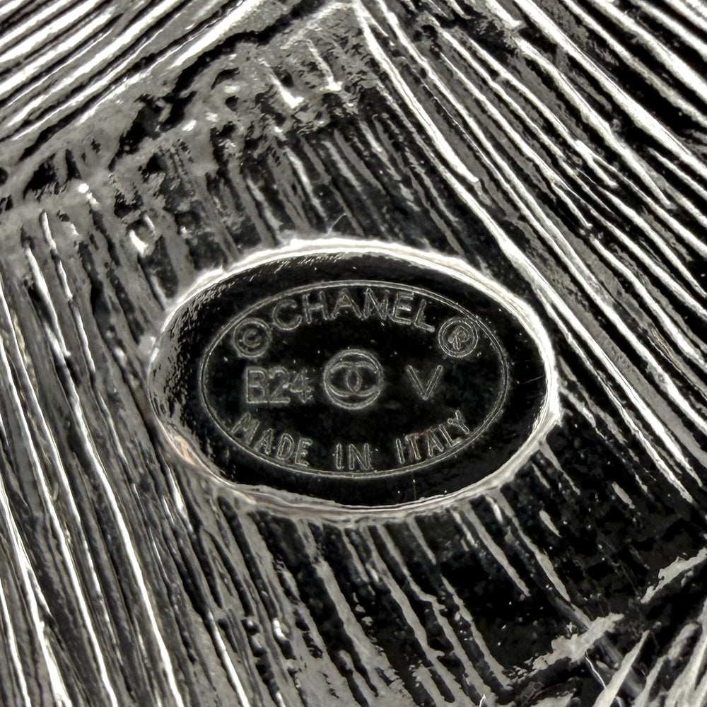 CHANEL シャネル ブローチ ココマーク アクセサリー ラインストーン B24V シルバー レディース 約24.3g 2024年【中古品】