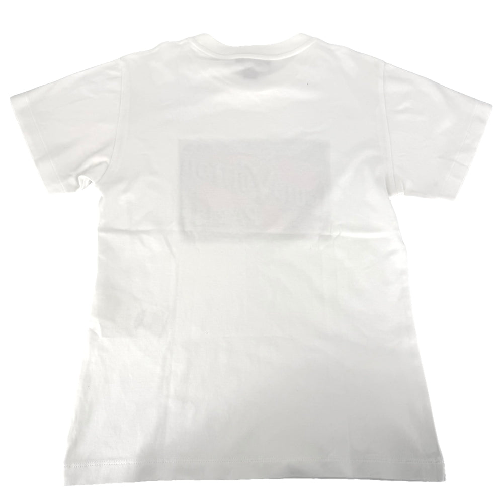LOUIS VUITTON ルイヴィトン 半袖Ｔシャツ プリント チェーン アパレル トップス 服 RW242WW UOL FRTS59 XS ホワイト 白 春 夏 コットン メンズ【中古品】