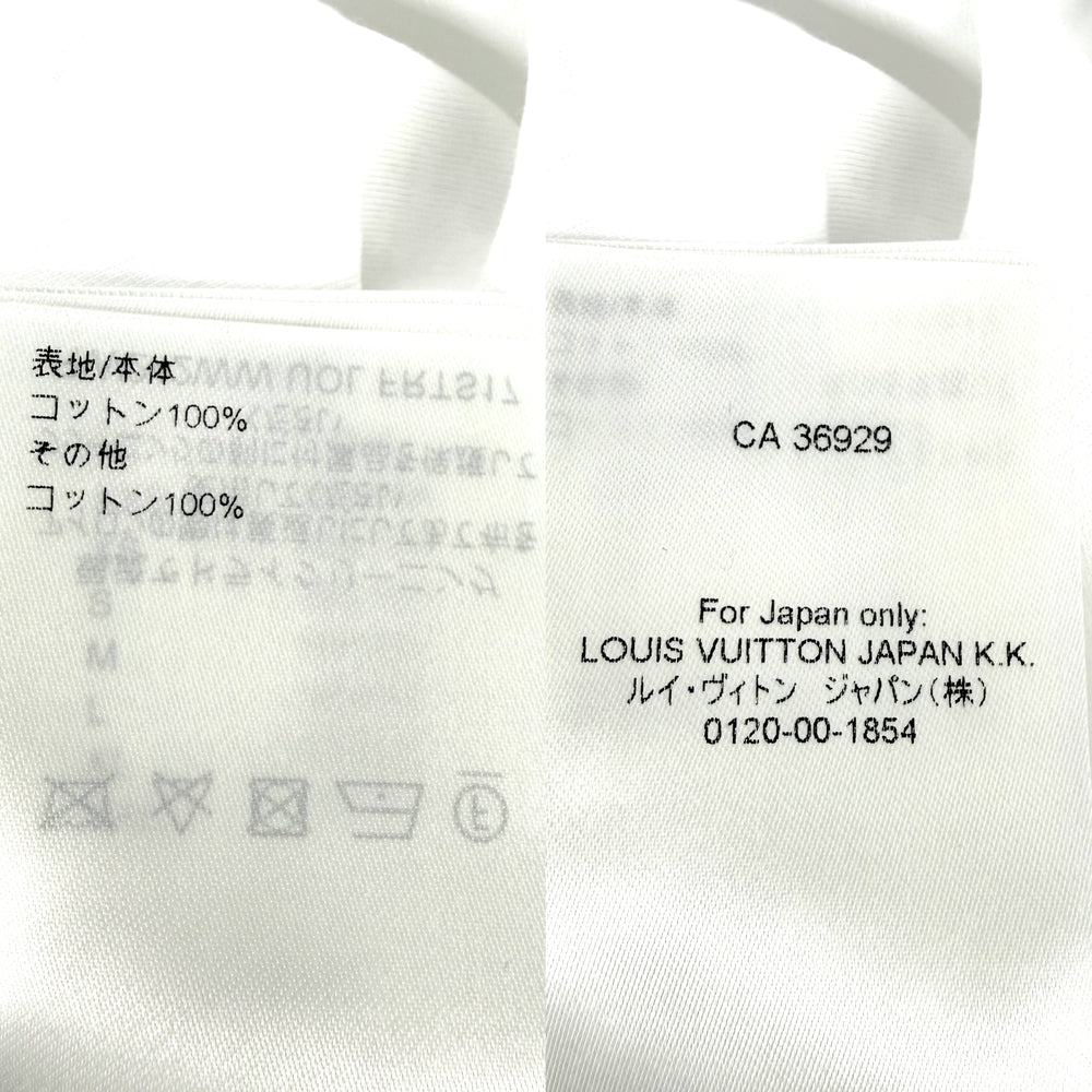 LOUIS VUITTON ルイヴィトン 半袖Ｔシャツ プリント チェーン アパレル トップス 服 RW242WW UOL FRTS59 XS ホワイト 白 春 夏 コットン メンズ【中古品】