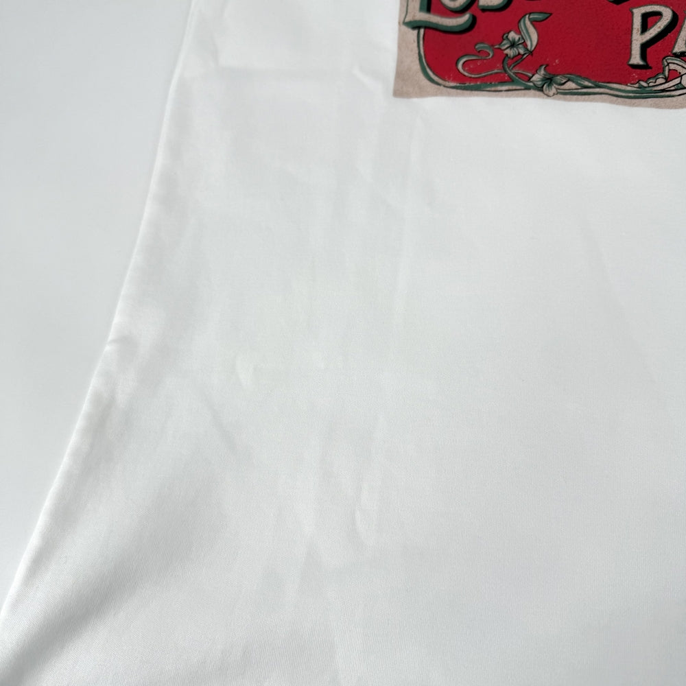 LOUIS VUITTON ルイヴィトン 半袖Ｔシャツ プリント チェーン アパレル トップス 服 RW242WW UOL FRTS59 XS ホワイト 白 春 夏 コットン メンズ【中古品】