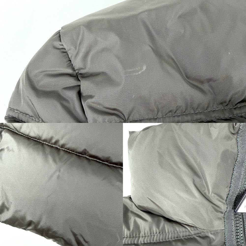 MONCLER モンクレール ダウンジャケット ACCENTEUR GIUBBOTTO ダウンコート アウター ロング アパレル 服 00サイズ グレー シルバー金具 冬 ナイロン レディース【中古品】