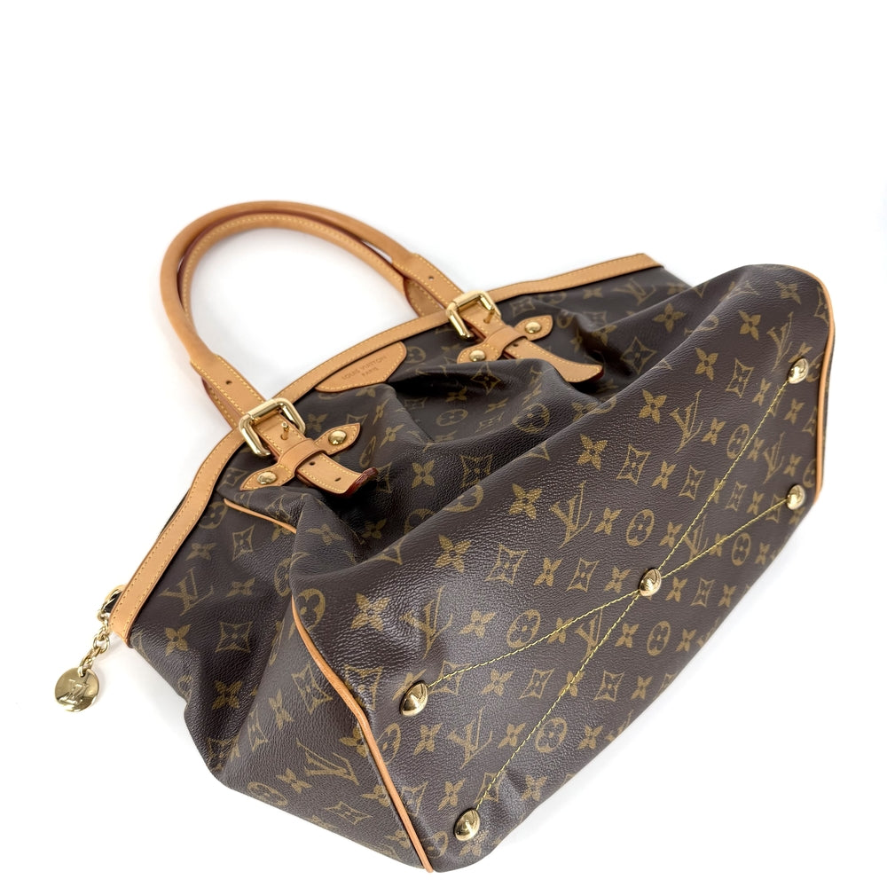 LOUIS VUITTON ルイヴィトン ハンドバッグ モノグラム ティボリGM M40144 モノグラムキャンバス ブラウン 茶 ゴールド金具 レディース【中古品】