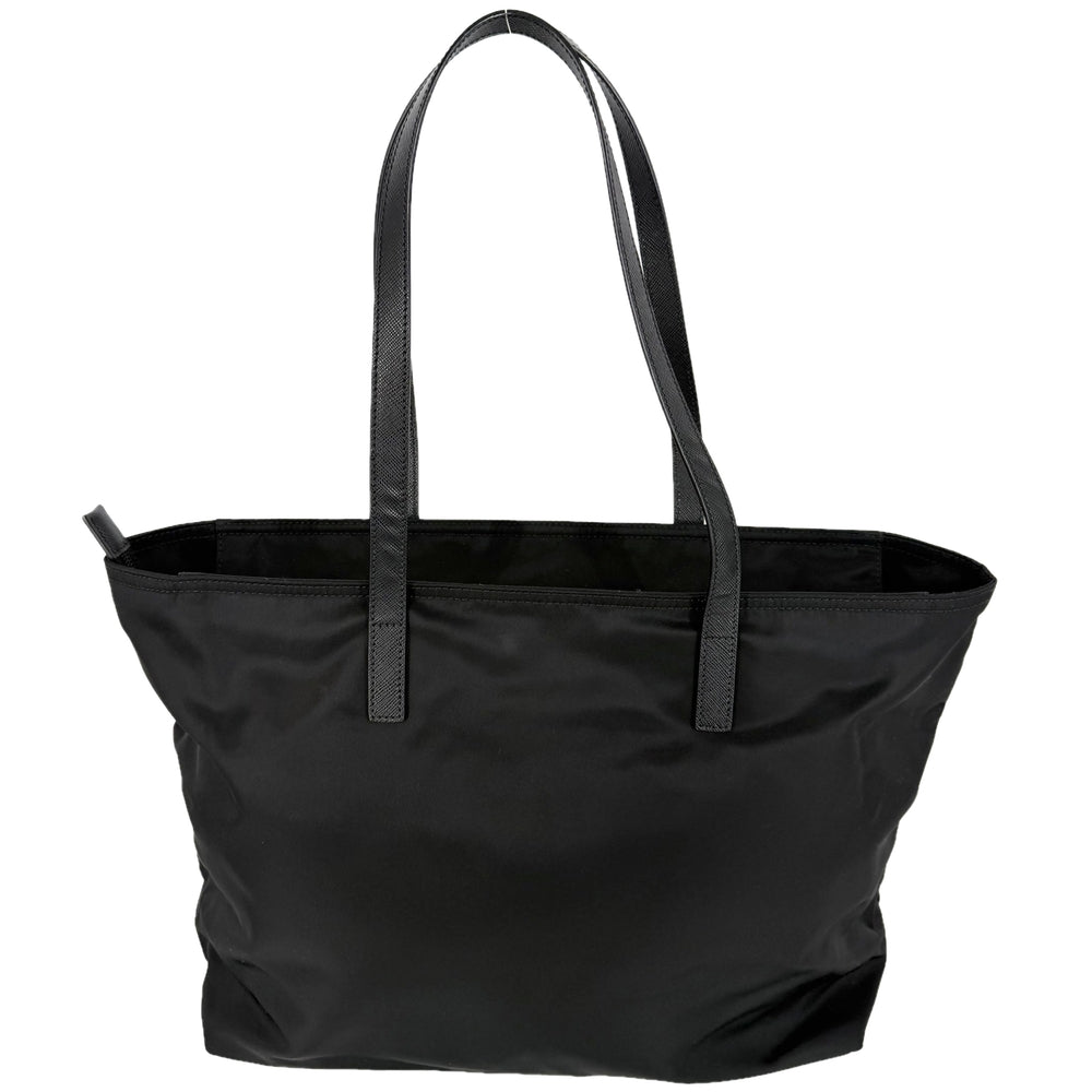 PRADA プラダ トートバッグ トライアングルロゴ 1BG052 ナイロン ブラック 黒 シルバー金具 レディース【中古品】