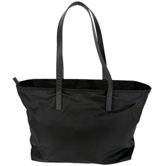 PRADA プラダ トートバッグ トライアングルロゴ 1BG052 ナイロン ブラック 黒 シルバー金具 レディース【中古品】