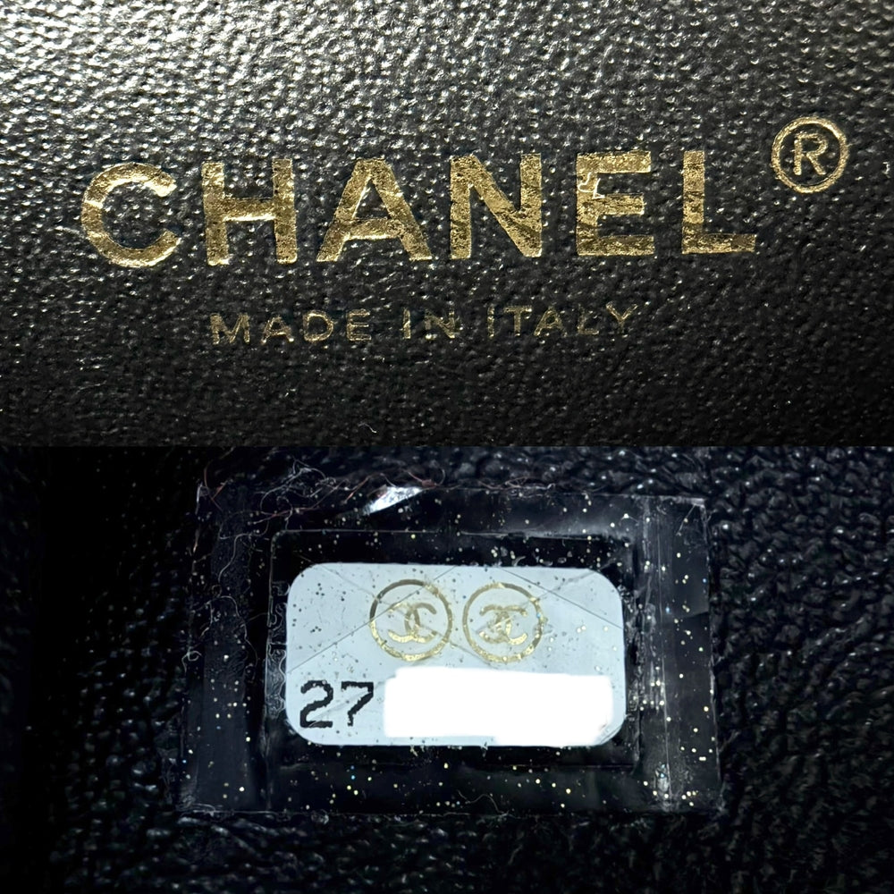 CHANEL シャネル ショルダーバッグ シェブロン チェーンショルダーバッグ ココマーク レザー ブラック 黒 ゴールド金具 レディース【中古品】